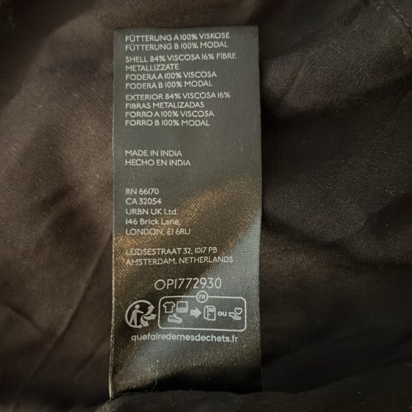 Maeve Anthropologie Halter Shine Swing Mini Dress in Black Size 1X NWT - Picture 9 of 9